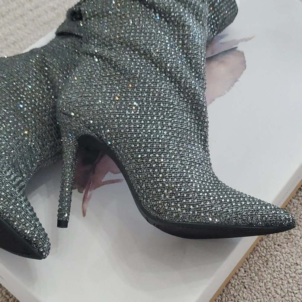 NEW Jessica Simpson Sparkly Boots - 7.5 - Picture 4 of 10